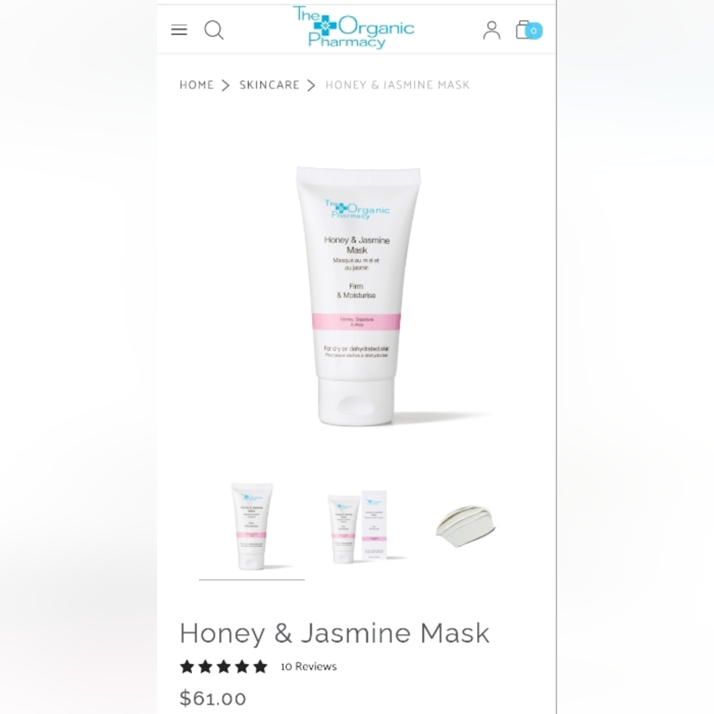 The Organic Pharmacy Honey and Jasmine Mask